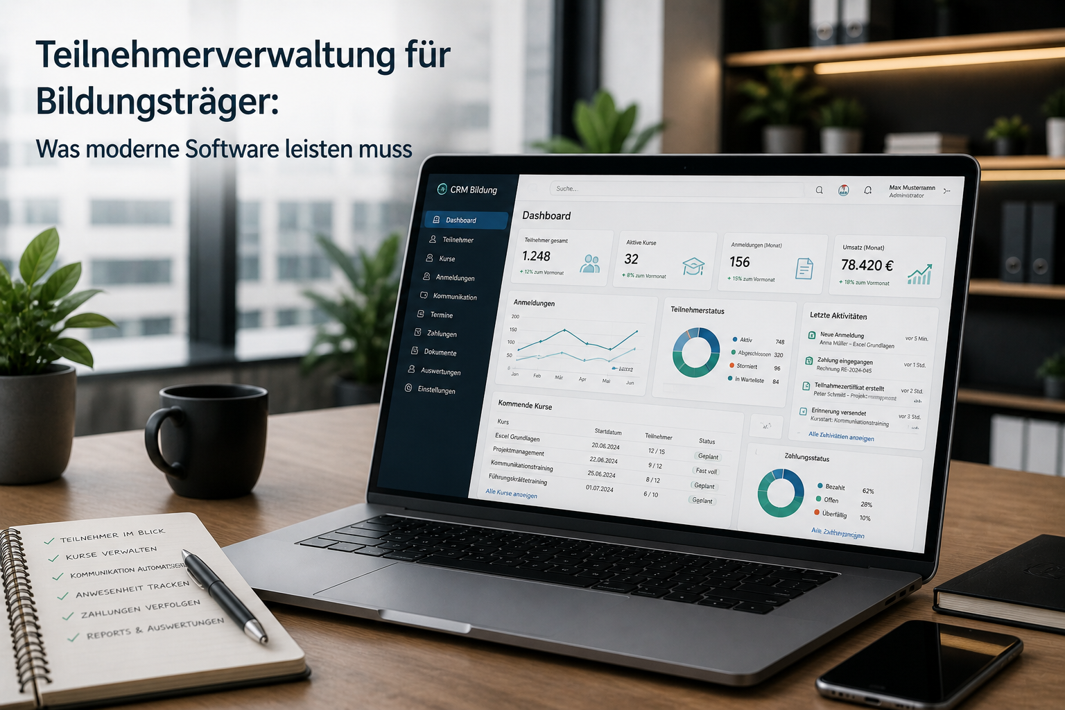Teilnehmerverwaltung Software